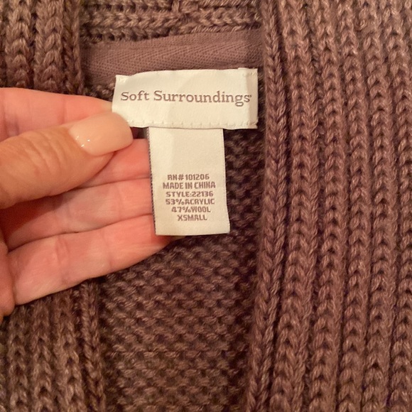 Soft Surroundings Taupe Sweater - Picture 3 of 5